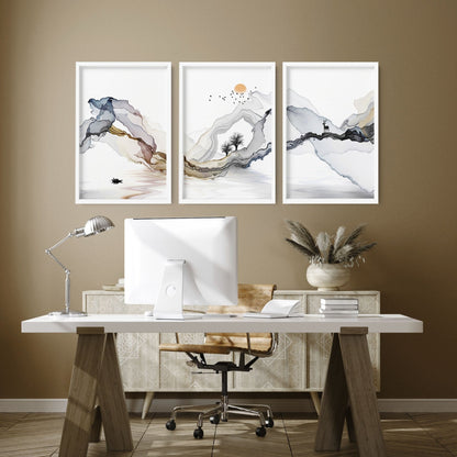 Home office wall decor | set of 3 wall art prints