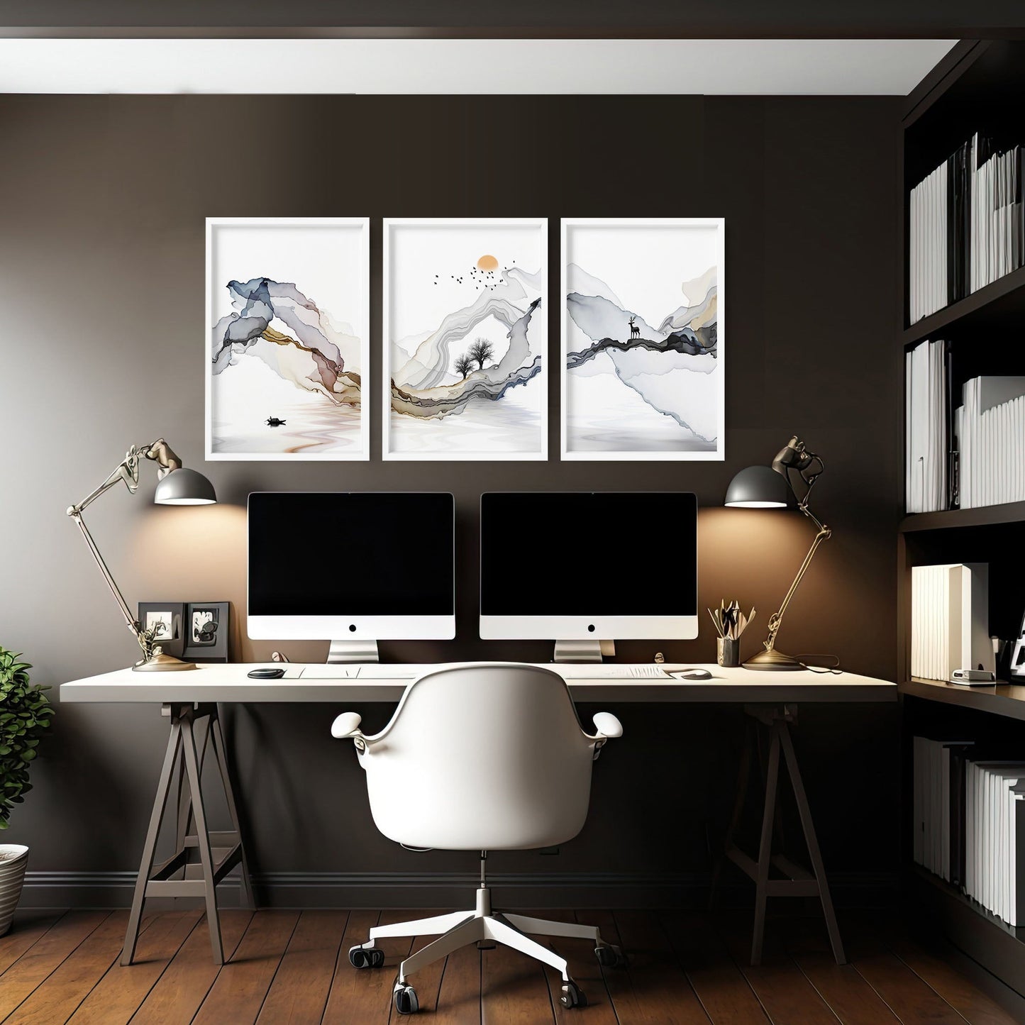 Home office wall decor | set of 3 wall art prints